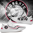 NBA Toronto Raptors White Red Scratch Yeezy Boost Sneakers V2 Shoes ah-yz-0707