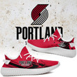 NBA Portland Trail Blazers Red Black Arrow Yeezy Boost Sneakers Shoes ah-yz-0707