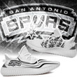 NBA San Antonio Spurs White Silver Scratch Yeezy Boost Sneakers Shoes ah-yz-0707