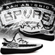 NBA San Antonio Spurs White Black Yeezy Boost Sneakers Shoes ah-yz-0707