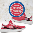 NBA Detroit Pistons Red Black Arrow Yeezy Boost Sneakers Shoes ah-yz-0707