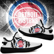 NBA Detroit Pistons White Scratch Yeezy Boost Sneakers Shoes ah-yz-0707