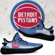 NBA Detroit Pistons Blue White Yeezy Boost Sneakers V2 Shoes ah-yz-0707
