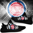 NBA Detroit Pistons Black Scratch Yeezy Boost Sneakers Shoes ah-yz-0707