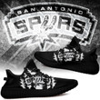 NBA San Antonio Spurs Black Scratch Yeezy Boost Sneakers Shoes ah-yz-0707