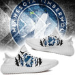 NBA Minnesota Timberwolves White Scratch Yeezy Boost Sneakers Shoes ah-yz-0707