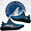 NBA Minnesota Timberwolves Let's Go Play Yeezy Boost Sneakers Shoes ah-yz-0707