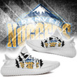 NBA Denver Nuggets White Scratch Yeezy Boost Sneakers Shoes ah-yz-0707