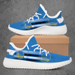 NBA Golden State Warriors White Black Blue Stripes Yeezy Boost Sneakers Shoes ah-yz-0707