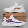 NBA Phoenix Suns White Purple Yeezy Boost Sneakers V2 Shoes ah-yz-0707