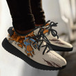 NBA New York Knicks Cream Orange Scratch Yeezy Boost Sneakers Shoes ah-yz-0707