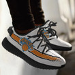 NBA New York Knicks White Orange Scratch Yeezy Boost Sneakers Shoes ah-yz-0707
