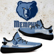NBA Memphis Grizzlies Blue White Yeezy Boost Sneakers Shoes ah-yz-0707