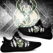 NBA Milwaukee Bucks Black Scratch Yeezy Boost Sneakers Shoes ah-yz-0707