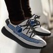 NBA Memphis Grizzlies White Blue Scratch Yeezy Boost Sneakers Shoes ah-yz-0707