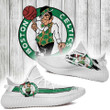 NBA Boston Celtics White Green Scratch Yeezy Boost Sneakers Shoes ah-yz-0707