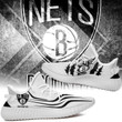 NBA Brooklyn Nets White Black Scratch Yeezy Boost Sneakers V2 Shoes ah-yz-0707