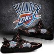 NBA Oklahoma City Thunder Orange Lightning Black Yeezy Boost Sneakers Shoes ah-yz-0707
