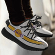 NBA Los Angeles Lakers White Gold Scratch Yeezy Boost Sneakers Shoes ah-yz-0707