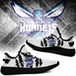 NBA Charlotte Hornets White Scratch Yeezy Boost Sneakers Shoes ah-yz-0707