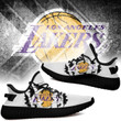 NBA Los Angeles Lakers White Scratch Yeezy Boost Sneakers Shoes ah-yz-0707
