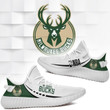 NBA Milwaukee Bucks White Green Yeezy Boost Sneakers V3 Shoes ah-yz-0707