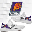 NBA Phoenix Suns White Orange Yeezy Boost Sneakers V2 Shoes ah-yz-0707