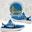 NBA Golden State Warriors Blue Black Arrow Yeezy Boost Sneakers Shoes ah-yz-0707