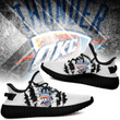 NBA Oklahoma City Thunder White Scratch Yeezy Boost Sneakers Shoes ah-yz-0707