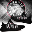 NBA Toronto Raptors Black Scratch Yeezy Boost Sneakers Shoes ah-yz-0707
