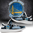 NBA Golden State Warriors Blue Black Lightning Yeezy Boost Sneakers Shoes ah-yz-0707