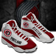 NBA Portland Trail Blazers White Red Air Jordan 13 Shoes V2 ah-jd13-0707