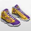 NBA Los Angeles Lakers Purple Gold Air Jordan 13 Shoes V4 ah-jd13-0707