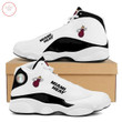 NBA Miami Heat White Black Air Jordan 13 Shoes ah-jd13-0707