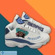 NBA Memphis Grizzlies White Blue Air Jordan 13 Shoes V3 ah-jd13-0707