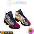 NBA Cleveland Cavaliers Wine Gold Limited Air Jordan 13 Shoes V2 ah-jd13-0707