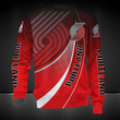 NBA Portland Trail Blazers Red Gradient Curves Sweatshirt AOP Shirt ath-sw-0807
