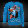 NBA Orlando Magic Blue Mascot Scratch Sweatshirt AOP Shirt ath-sw-0807