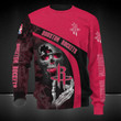 NBA Houston Rockets Red Black Skull Sweatshirt V10 AOP Shirt ath-sw-0807