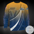NBA Utah Jazz Yellow Blue Gradient Curves Sweatshirt AOP Shirt ath-sw-0807
