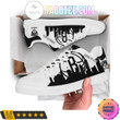 NBA Brooklyn Nets White Black Building Style Stan Smith Shoes ath-ss-0807