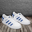 NBA Golden State Warriors White Royal Blue Stan Smith Shoes V2 ath-ss-0807