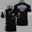 NBA New Orleans Pelicans Gray Black Polo Shirt ath-pol-0807