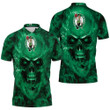 NBA Boston Celtics Skull Green Polo Shirt ath-pol-0807