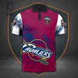NBA Cleveland Cavaliers Wine Navy Blue Dirty Grunge Polo Shirt ath-pol-0807