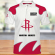 NBA Houston Rockets White Red Polo Shirt ath-pol-0807