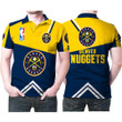 NBA Denver Nuggets Yellow Blue Polo Shirt ath-pol-0807