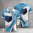 NBA Memphis Grizzlies Blue White Polo Shirt V4 ath-pol-0807