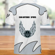 NBA San Antonio Spurs White Silver Polo Shirt ath-pol-0807