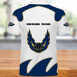 NBA New Orleans Pelicans White Navy Polo Shirt ath-pol-0807